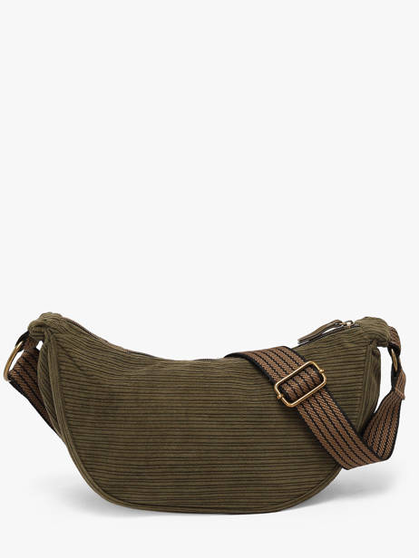 Shoulder Bag Velours Le voyage en panier Green velours AHP307 other view 3