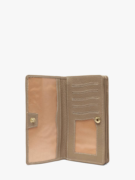 Leather Caviar Wallet Crinkles Beige caviar 14001 other view 2