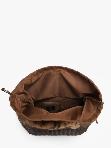 Handbag Doudou Le voyage en panier Brown doudou M other view 2