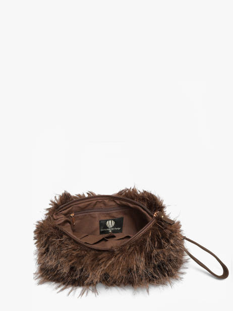 Shoulder Bag Doudou Le voyage en panier Brown doudou AHP319 other view 2