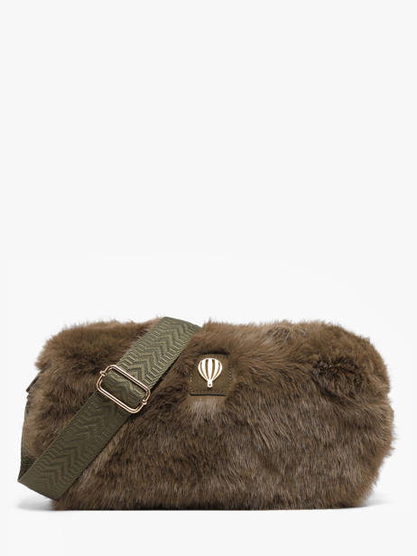 Shoulder Bag Doudou Le voyage en panier Green doudou AHP310