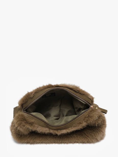 Shoulder Bag Doudou Le voyage en panier Green doudou AHP310 other view 2