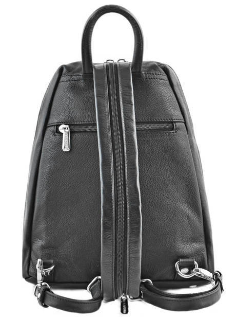 Backpack Leather Hexagona Black confort 464783 other view 4