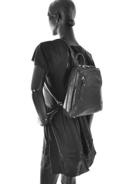 Backpack Leather Hexagona Black confort 464783 other view 2