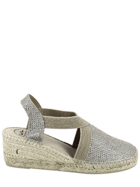 Espadrilles Triton Toni pons Argent women TRITON vue secondaire 1