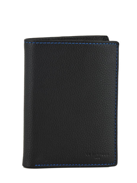 Portefeuille M Vertical Zippé Charles Cuir Le tanneur Noir charles TCHA3311