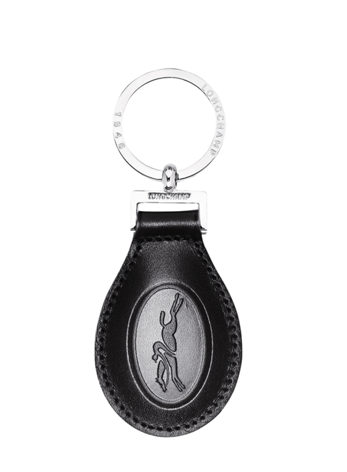 Longchamp Vachette Porte clés Noir