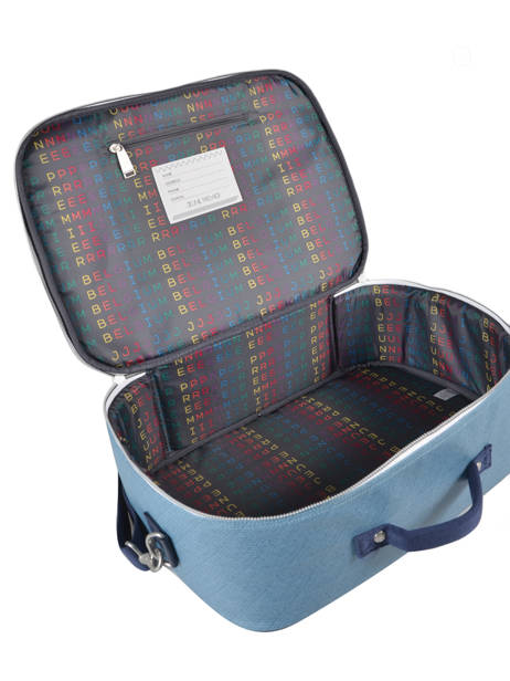 Valise Cabine Jeune premier Bleu canvas SUN19 vue secondaire 4