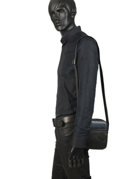 Sac Bandoulière S Bicolore Hexagona Noir duo 0686297 vue secondaire 1