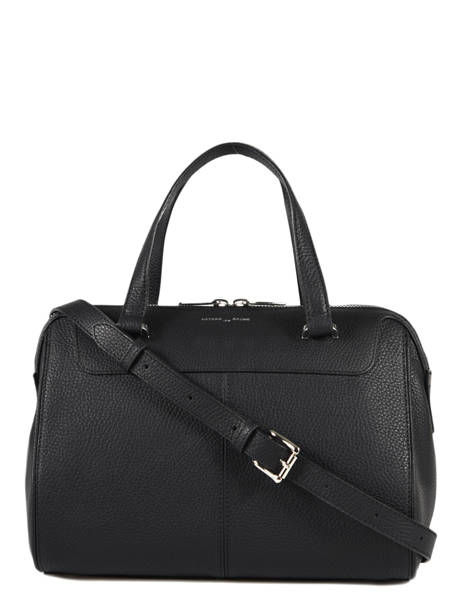 Sac Polochon Scarlett Cuir Nathan baume Noir riders 19-01 vue secondaire 3