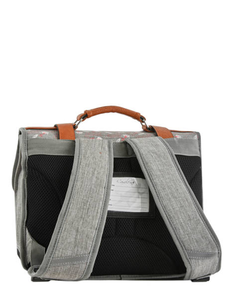 Cartable 2 Compartiments Cameleon Gris vintage fantasy PBVGCA38 vue secondaire 4