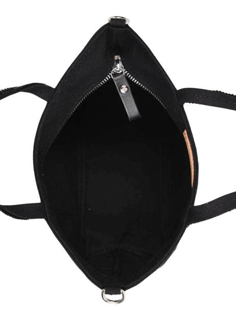 Sac Bandoulière Baby Cabas Paillettes Vanessa bruno Noir cabas 1V40410 vue secondaire 4