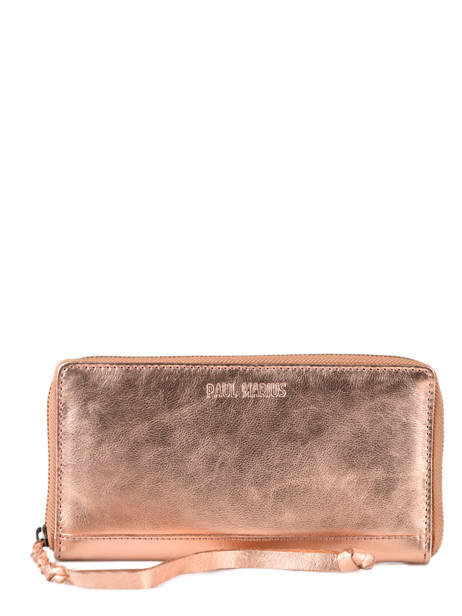 Portefeuille Charlotte Cuir Paul marius Rose vintage CHARLOTT