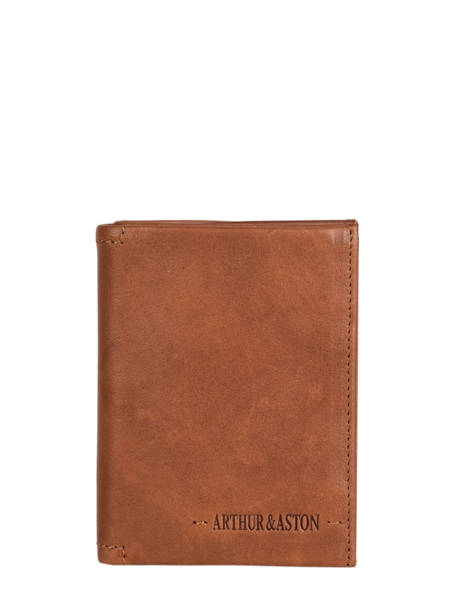 Portefeuille Arthur Cuir Arthur & aston Marron johany 127