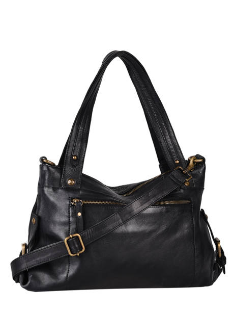 Sac Shopping  Cow Cuir Basilic pepper Noir cow BCOW37 vue secondaire 3