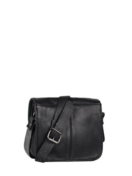 Sac L'essentiel Cuir Paul marius Noir vintage ESSENTIE vue secondaire 3