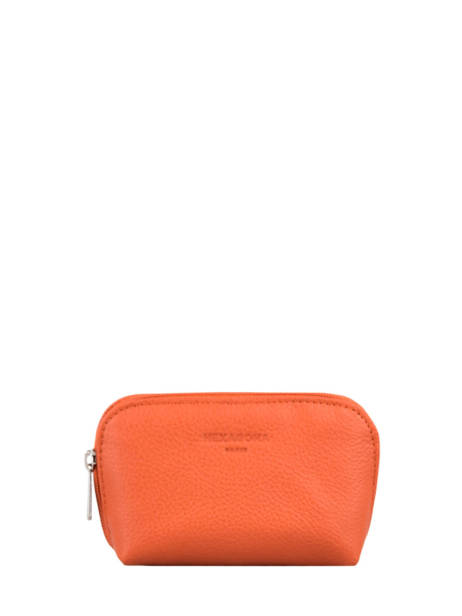 Porte-monnaie Cuir Hexagona Orange confort 467389