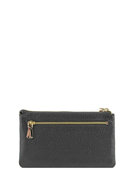 Leather Caviar Wallet Crinkles Black caviar 14196 other view 1