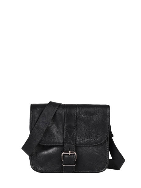 Sac L'essentiel Cuir Paul marius Noir vintage ESSENTIE