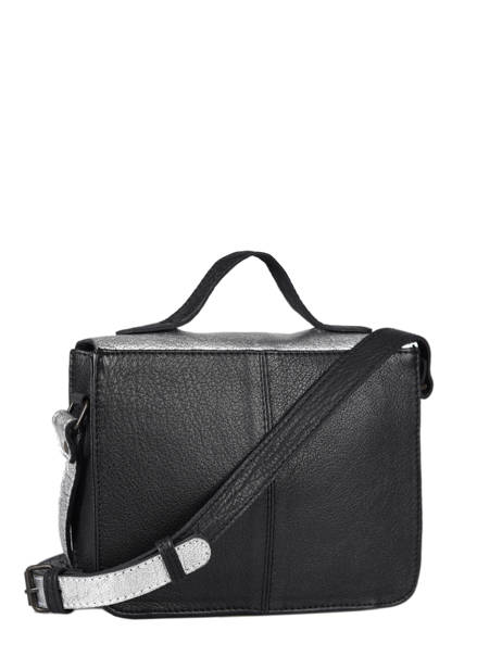 Sac  Mademoiselle George Cuir Paul marius Noir argento GEORGARG vue secondaire 4