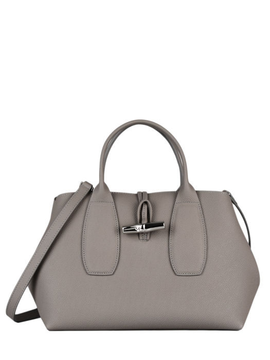 Longchamp Roseau Sacs porté main Gris