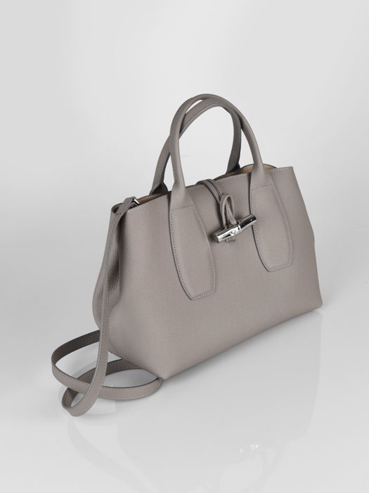 Longchamp Roseau Sacs porté main Gris