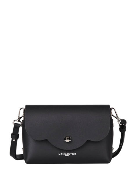 Sac Bandoulière City Flore Cuir Lancaster Noir pur & element city 48