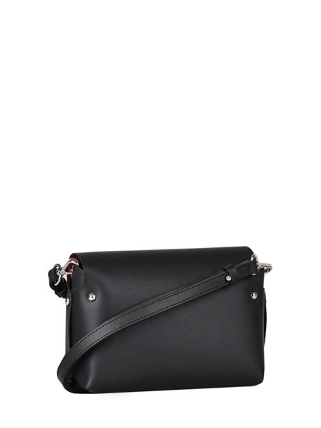 Sac Bandoulière City Flore Cuir Lancaster Noir pur & element city 48 vue secondaire 4