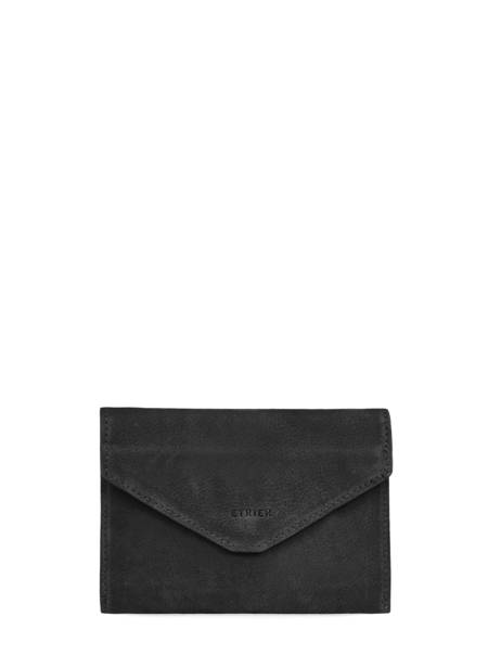 Porte-papiers Etincelle Nubuck Cuir Etrier Noir etincelle nubuck EETN054