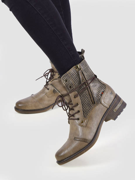 Bottines Mustang Beige accessoires 1229510 other view 1