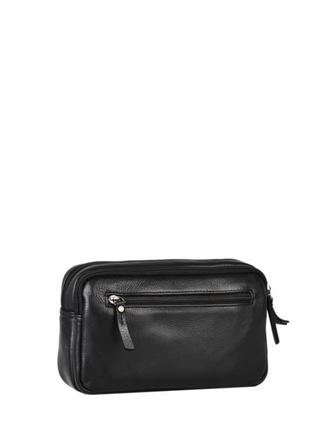 Pochette Homme Foulonné Cuir Etrier Noir foulonne EFOU721S vue secondaire 4