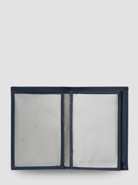 Wallet Leather Katana Blue marina 753096 other view 2