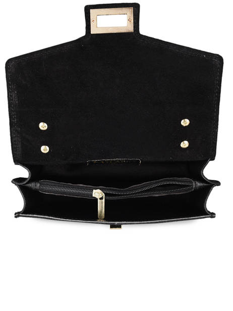 Sac Bandouliere Velvet Cuir Milano Noir velvet VE21121 vue secondaire 3