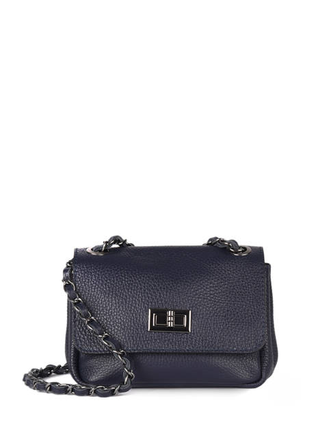 Sac Bandouliere Caviar Cuir Milano Bleu caviar CA21122