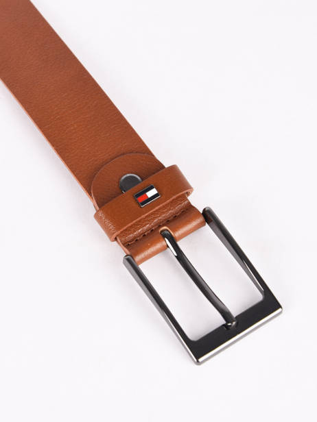 Ceinture Homme Cuir Tommy hilfiger Marron belt AM0847Z vue secondaire 2