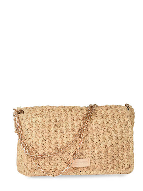 Sac Porté épaule L Moon Raphia Vanessa bruno Beige moon raphia 73V40737 vue secondaire 4