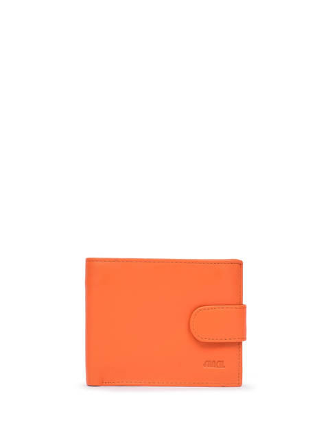 Portefeuille Cuir Petit prix cuir Orange supreme 0FA220