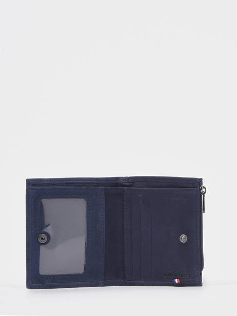 Porte-monnaie Etincelle Nubuck Cuir Etrier Bleu etincelle nubuck EETN810 vue secondaire 1