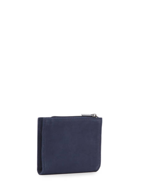 Porte-monnaie Etincelle Nubuck Cuir Etrier Bleu etincelle nubuck EETN810 vue secondaire 2