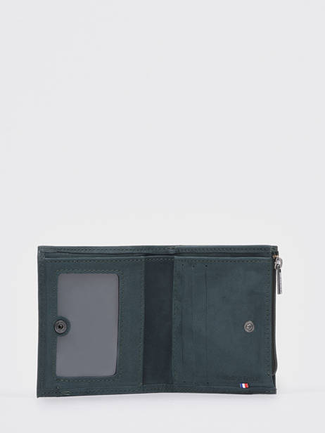 Porte-monnaie Etincelle Nubuck Cuir Etrier Vert etincelle nubuck EETN810 vue secondaire 1