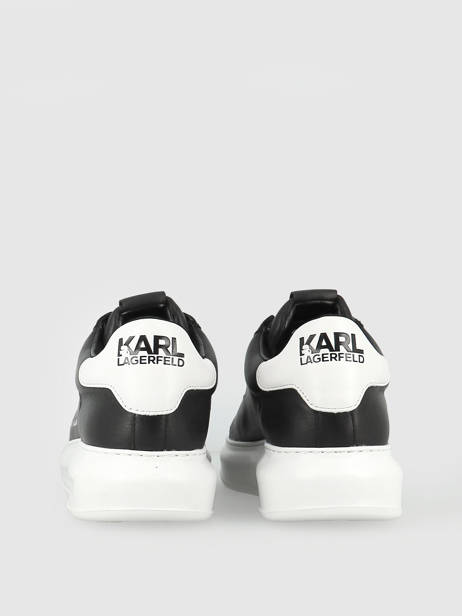 Sneakers Kapri Men Maison En Cuir Karl lagerfeld Noir men KL52538 vue secondaire 3