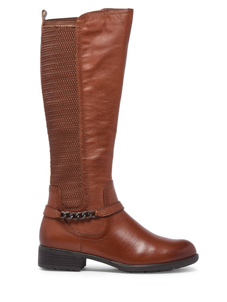 Bottes Cavalières En Cuir En Cuir Tamaris Marron women 29