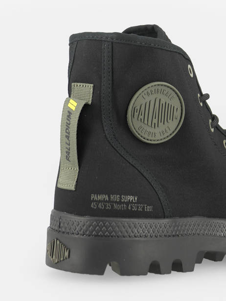 Bottines Pampa Hi Htg Palladium Noir unisex 77356001 vue secondaire 3