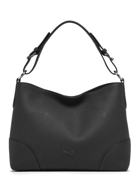 Sac Porté épaule Tango Bis Cuir Nathan baume Noir nathan 52