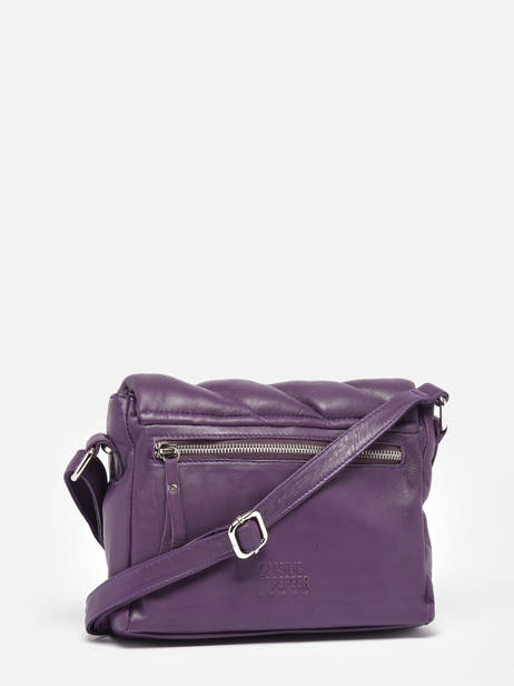 Sac Bandoulière Plum Cuir Basilic pepper Violet plum BPLU04 vue secondaire 4