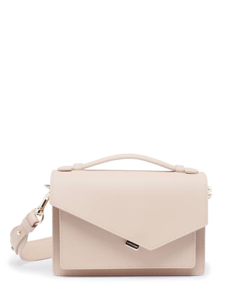 Sac Bandoulière Zoé Cuir Lancaster Beige zoe 10