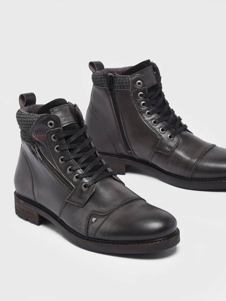 Bottines Hamo En Cuir Redskins Noir men HAMO vue secondaire 2