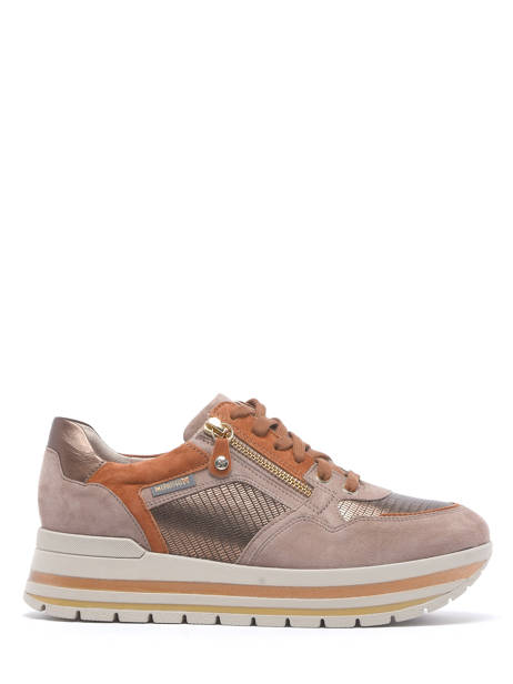 Sneakers Panthea En Cuir Mephisto Beige women PANTHEA