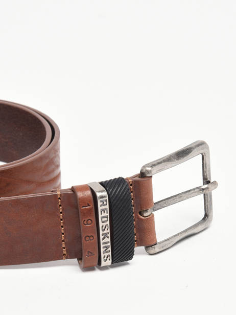 Ceinture Homme Hells Cuir Redskins Marron belt HELLS vue secondaire 1