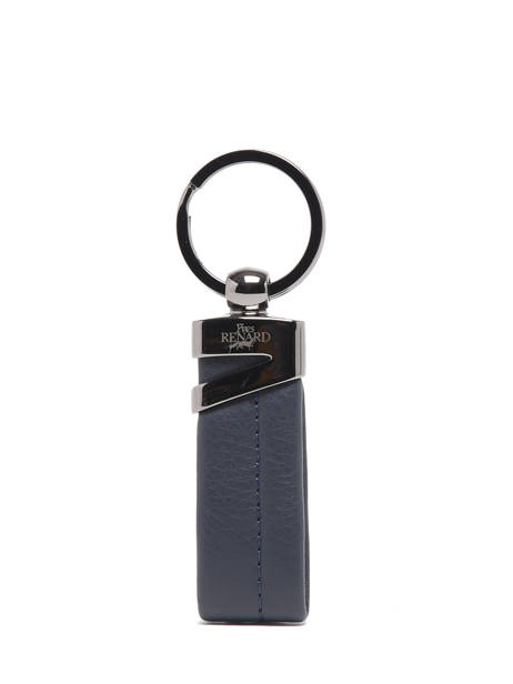 Porte-clefs Cuir Yves renard Bleu foulonne 2328